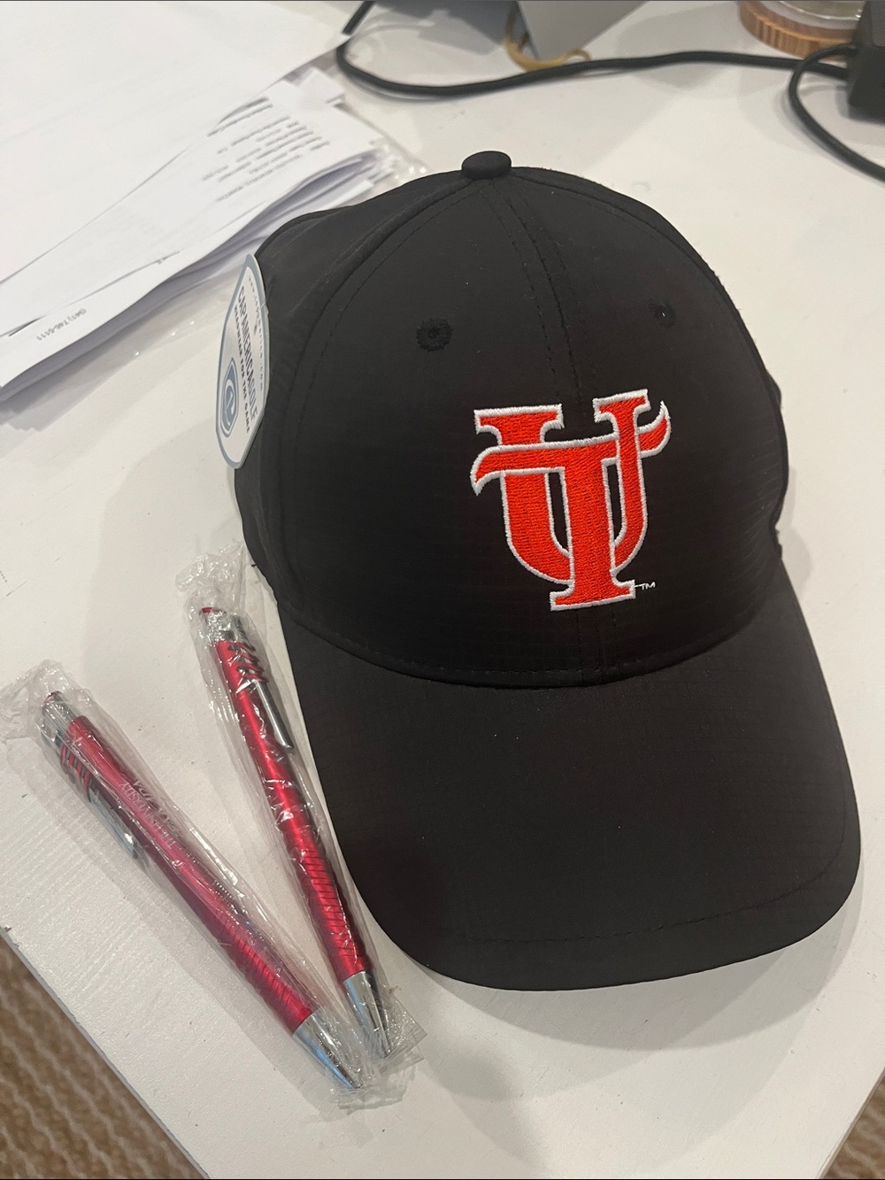 UNIVERSITY OF TAMPA HAT and 2 UT pens NWT
